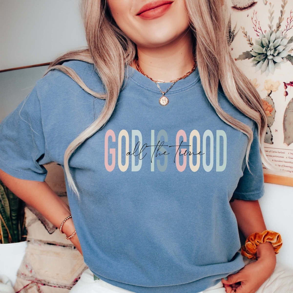 God is Good Comfort Colors Tee - Limeberry Designs