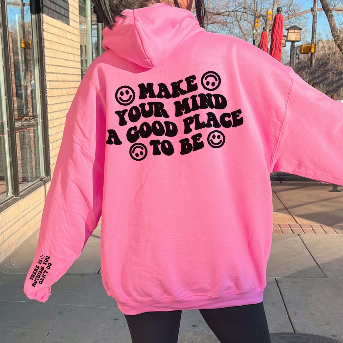 Good Place to Be Hoodie With Sleeve Design - Limeberry Designs
