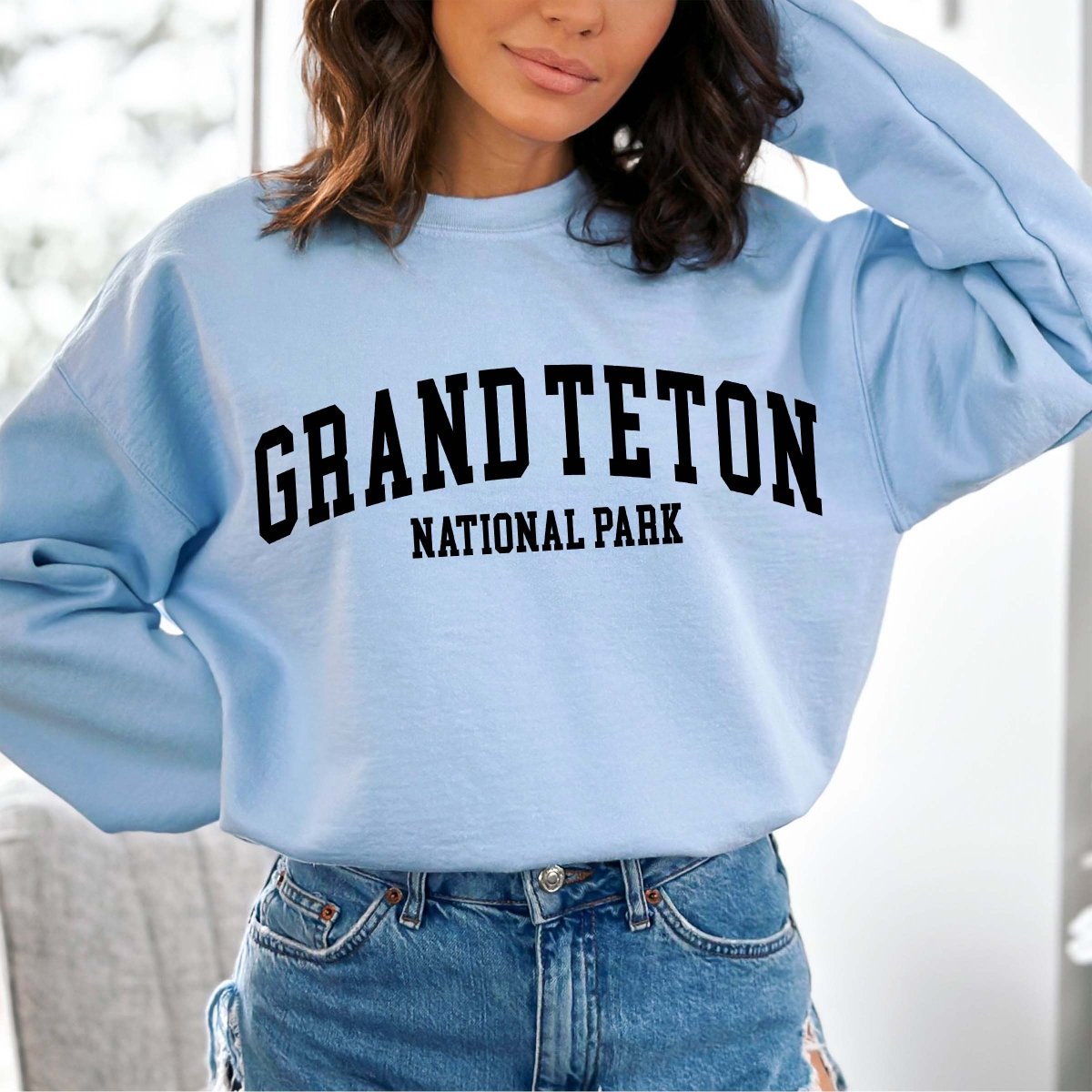 Grand Teton National Park Crew Sweatshirt - Limeberry Designs