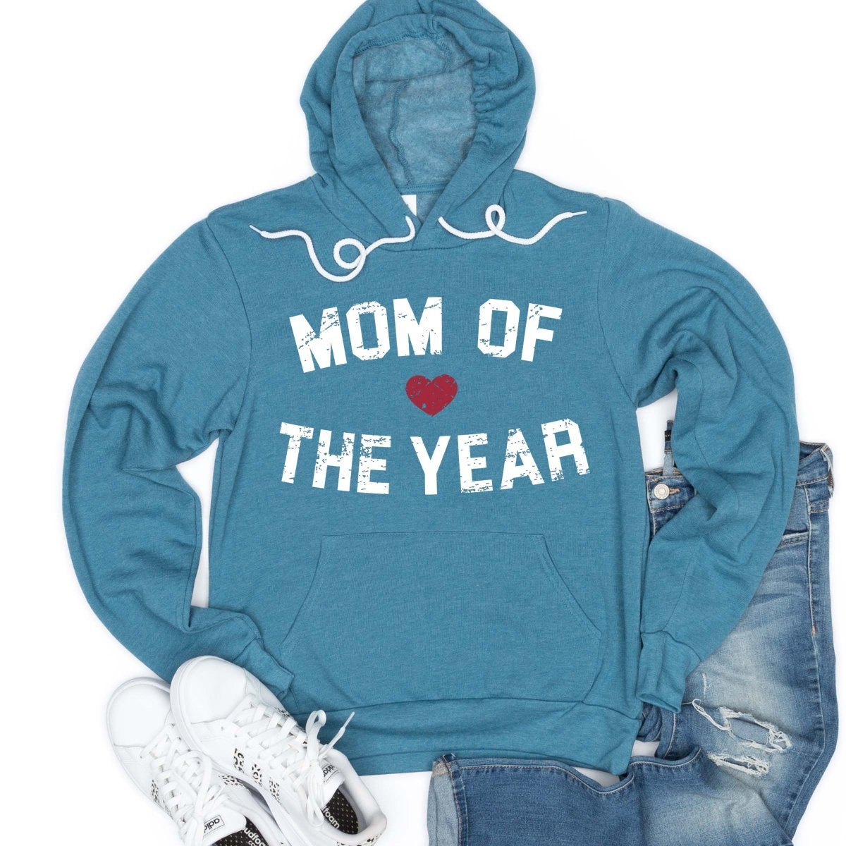 Graphic Hoodie of the Month- Mom of the Year Bella Hoodie Sweatshirt - Limeberry Designs
