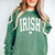 Graphic of the Month Irish Shamrock White Comfort Colors Crew - Limeberry Designs