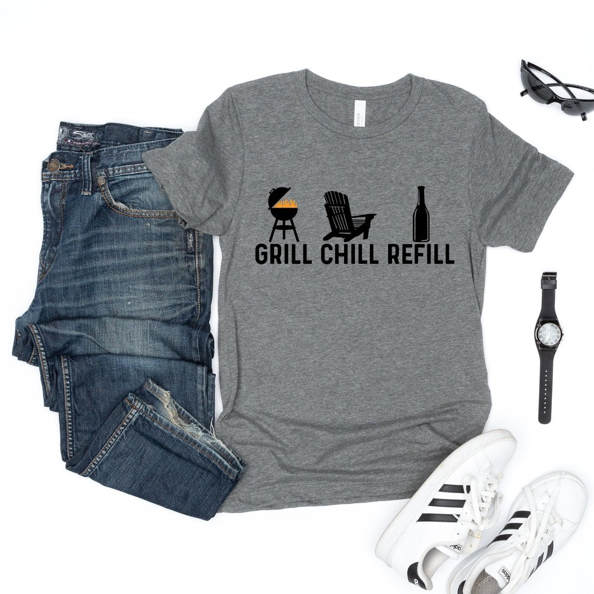 Grill Chill Refill Tee - Limeberry Designs