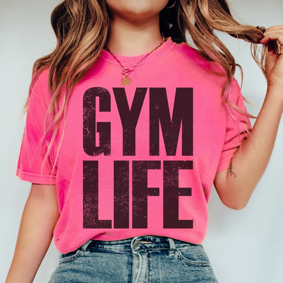 Gym Life Comfort Color Tee - Limeberry Designs