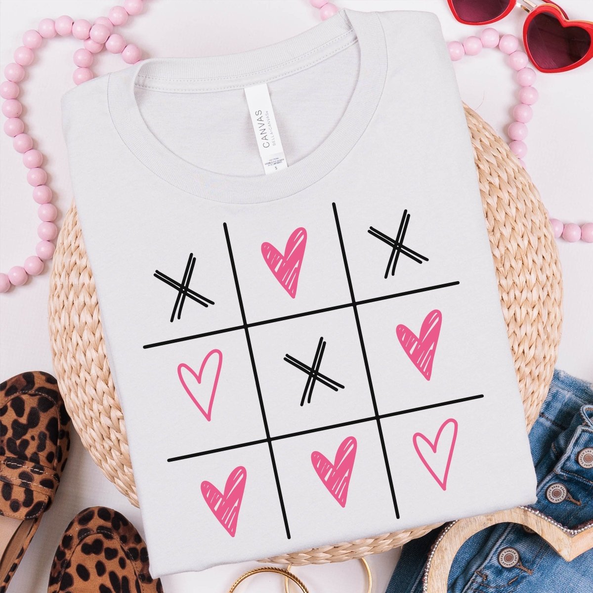 Hand Drawn Tic Tac Toe Wholesale Tee - Limeberry Designs
