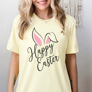 Happy Easter Bunny Ears Bella Tee - Limeberry Designs