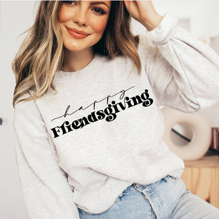 Happy Friendsgiving Crew Sweatshirt - Limeberry Designs