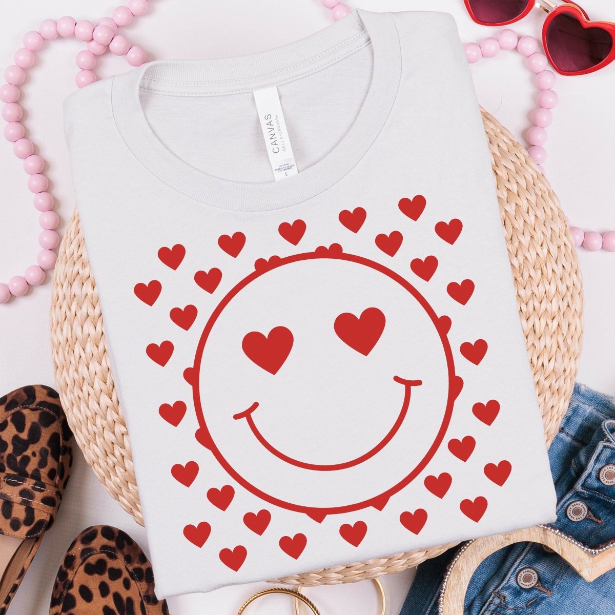 Happy Heart Red Wholesale Tee - Limeberry Designs