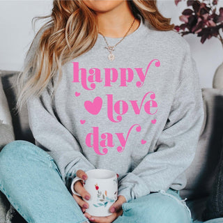 Happy Love Day Crew Wholesale Sweatshirt - Limeberry Designs