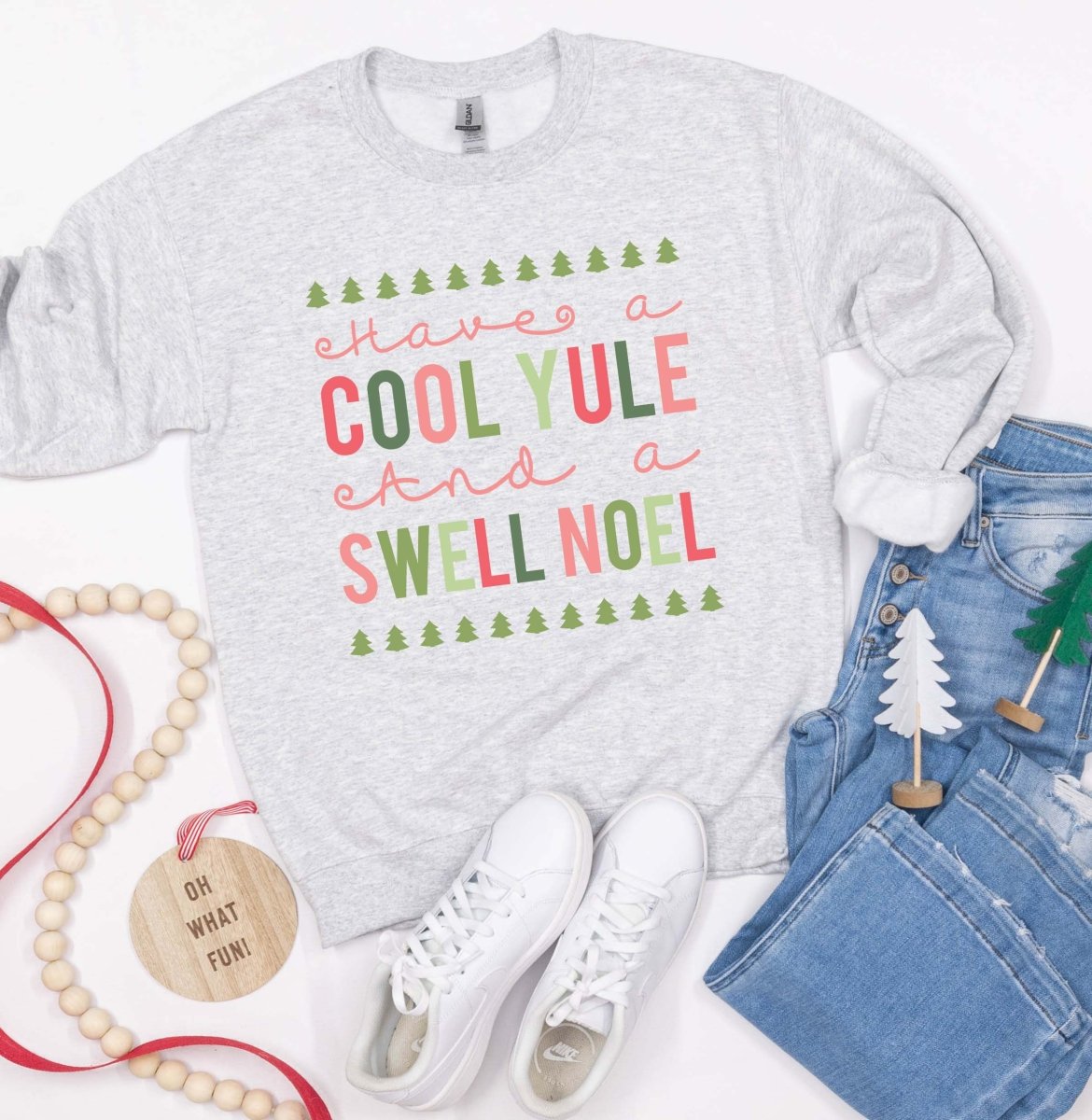 Have A Cool Yule Wholesale Crewneck Sweatshirt - Limeberry Designs