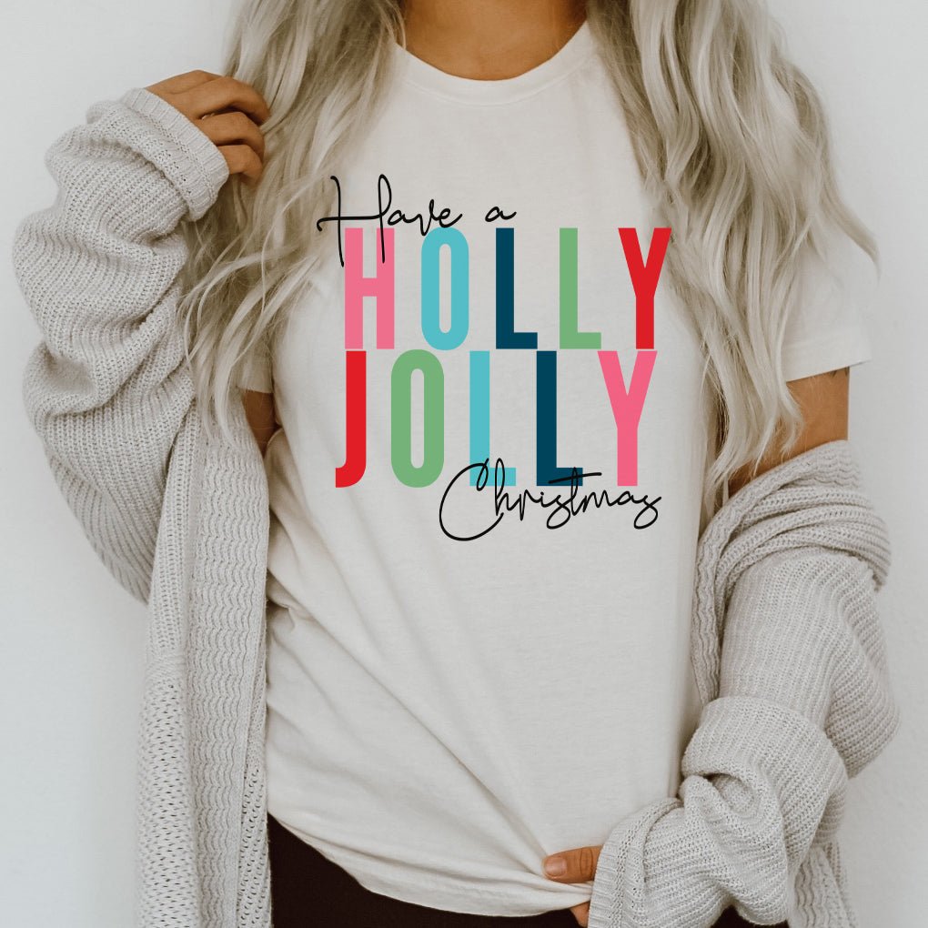 Have a Holly Jolly Christmas Wholesale Tee - Limeberry Designs