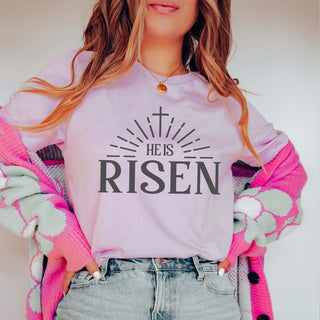 He is Risen Cross Tee - Limeberry Designs