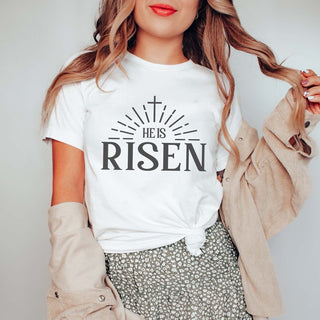 He is Risen Cross Tee - Limeberry Designs