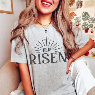 He is Risen Cross Tee - Limeberry Designs