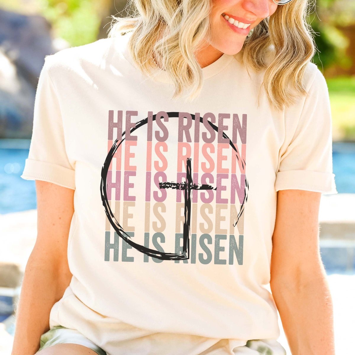 He Is Risen Repeat Tee - Limeberry Designs