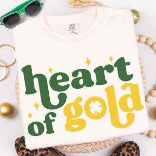 Heart of Gold Comfort Color Tee - Limeberry Designs