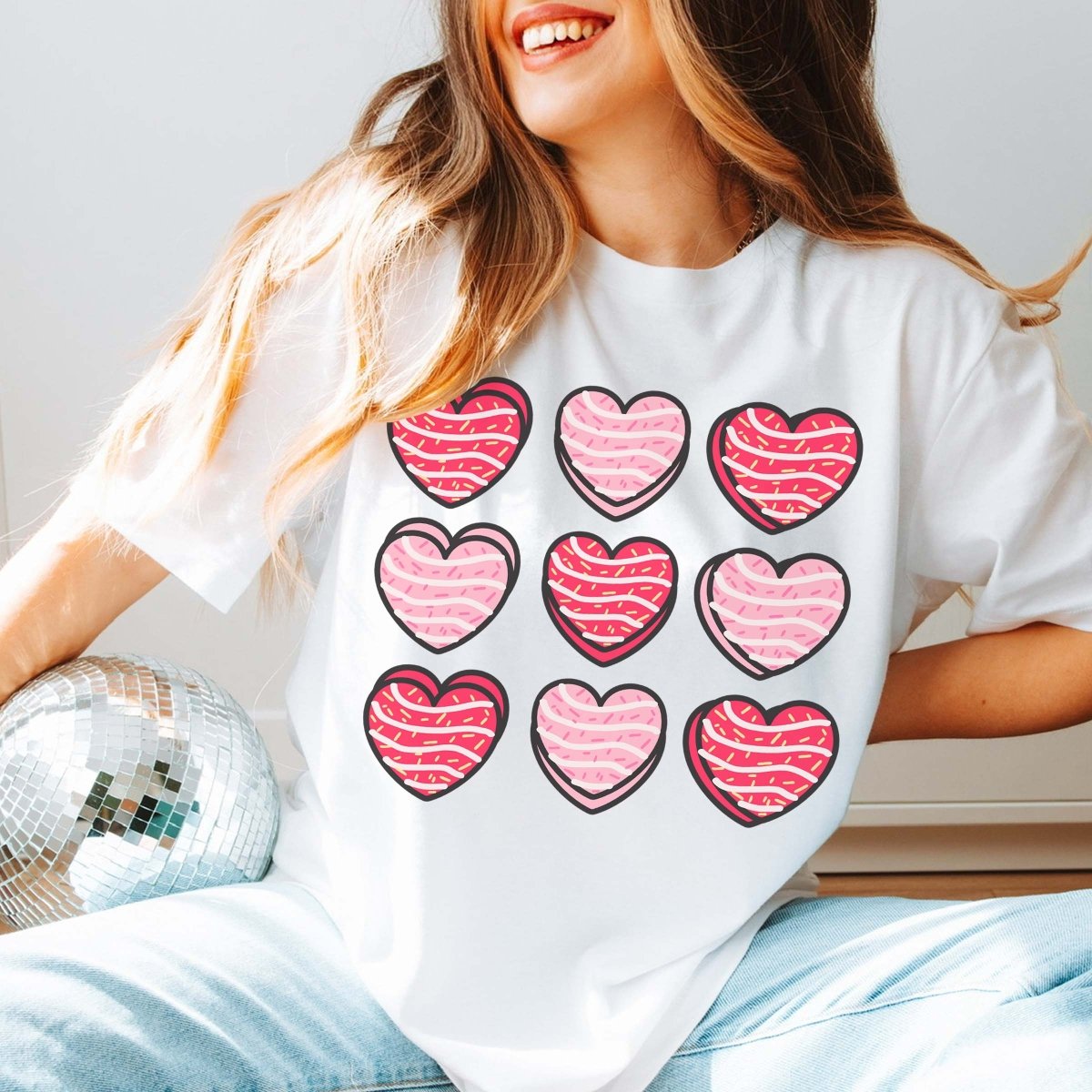 Heart Snack Cakes Collage Tee - Limeberry Designs
