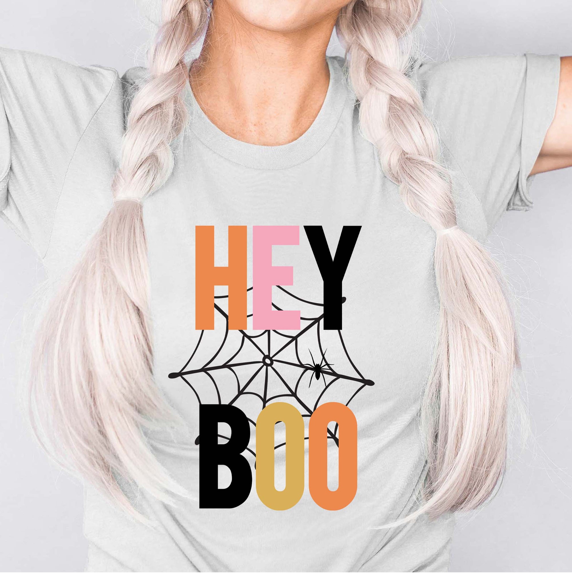 Hey Boo Colorful Tee - Limeberry Designs
