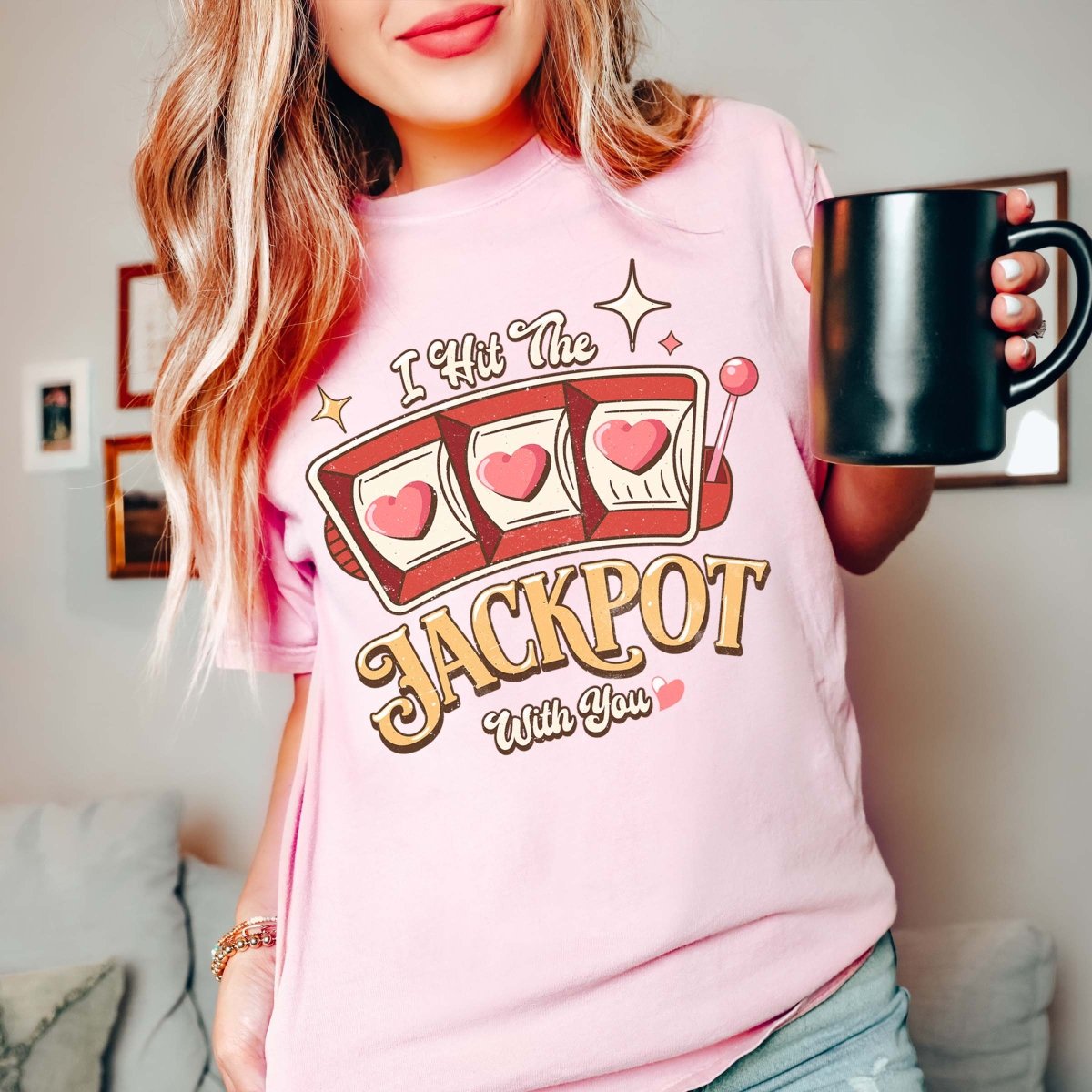 Hit The Jackpot With You Comfort Color Tee - Limeberry Designs