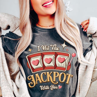Hit The Jackpot With You Wholesale Comfort Color Tee - Limeberry Designs