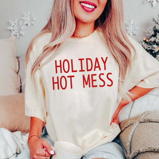 Holiday Hot Mess Comfort Color Wholesale Tee - Limeberry Designs