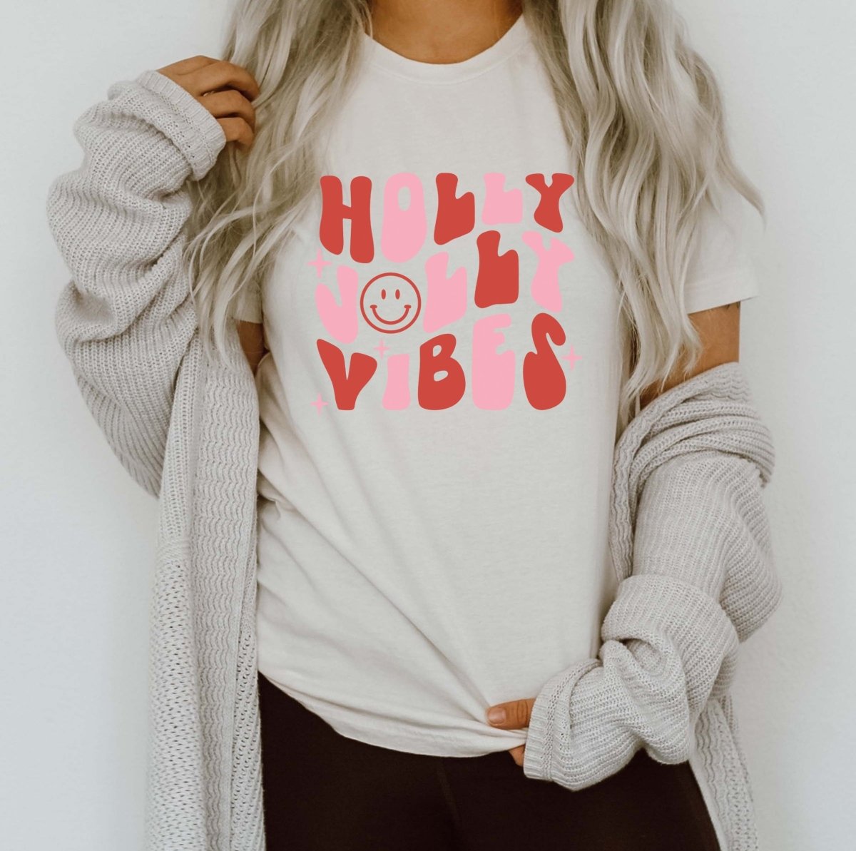Holly Jolly Vibes Wholesale Tee - Limeberry Designs
