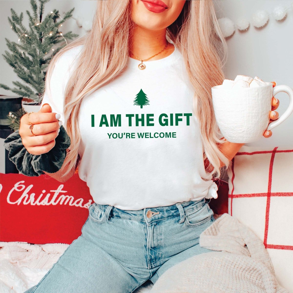 I am the gift Bella Graphic Wholesale Tee - Limeberry Designs