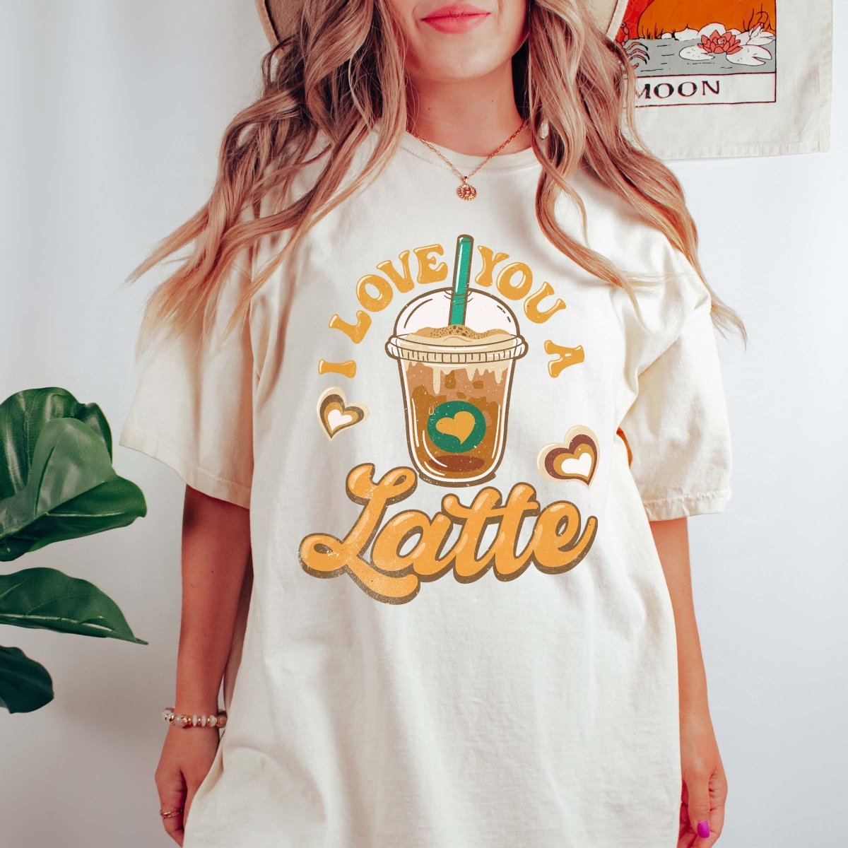 I Love You A Latte Comfort Color Tee - Limeberry Designs