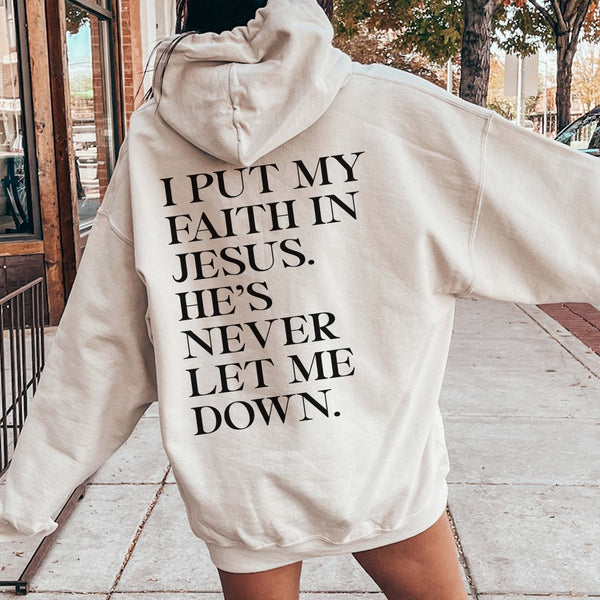 I Put My Faith In Jesus Hoodie - Main Image