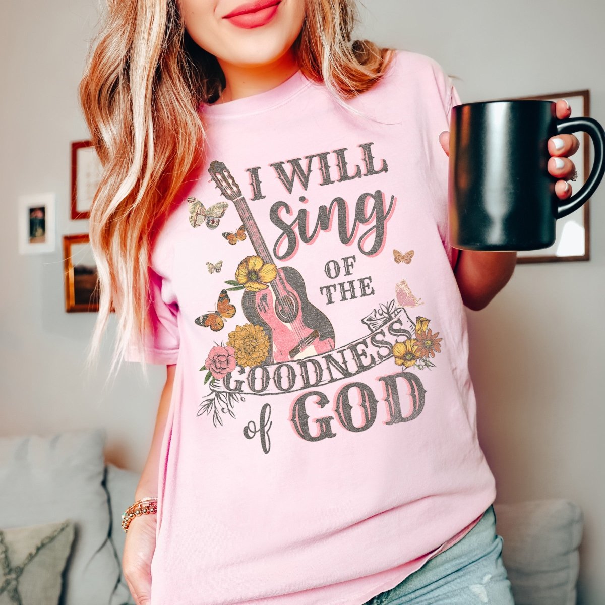 I will Sing the Goodness Comfort Colors Tee - Limeberry Designs