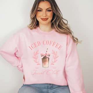 Iced Coffee Social Club Wholesale Crew Sweatshirt - Limeberry Designs