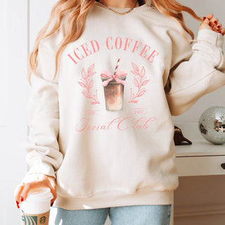 Iced Coffee Social Club Wholesale Crew Sweatshirt - Limeberry Designs