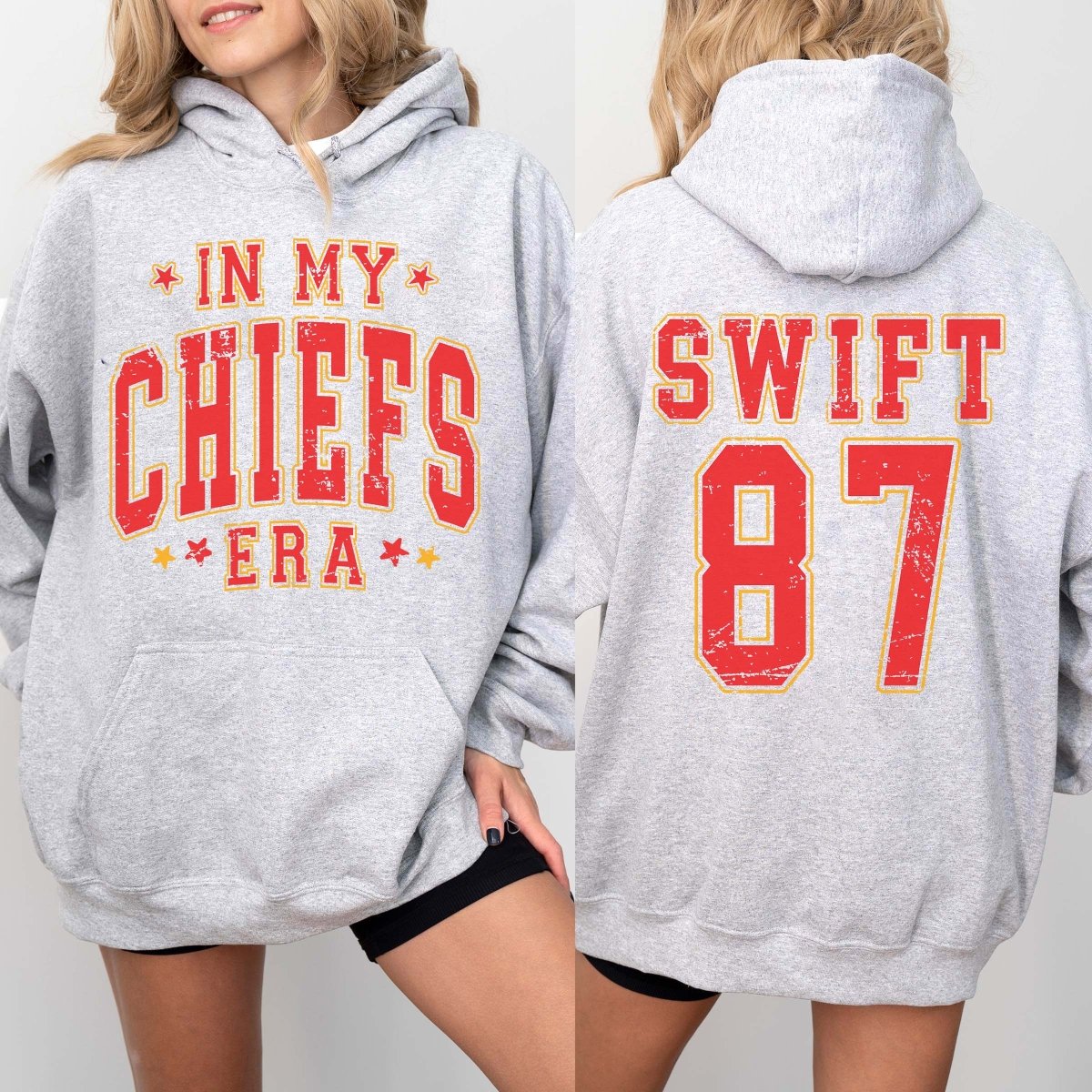 In My Chiefs Era Hoodie With Front And Back Designs - Limeberry