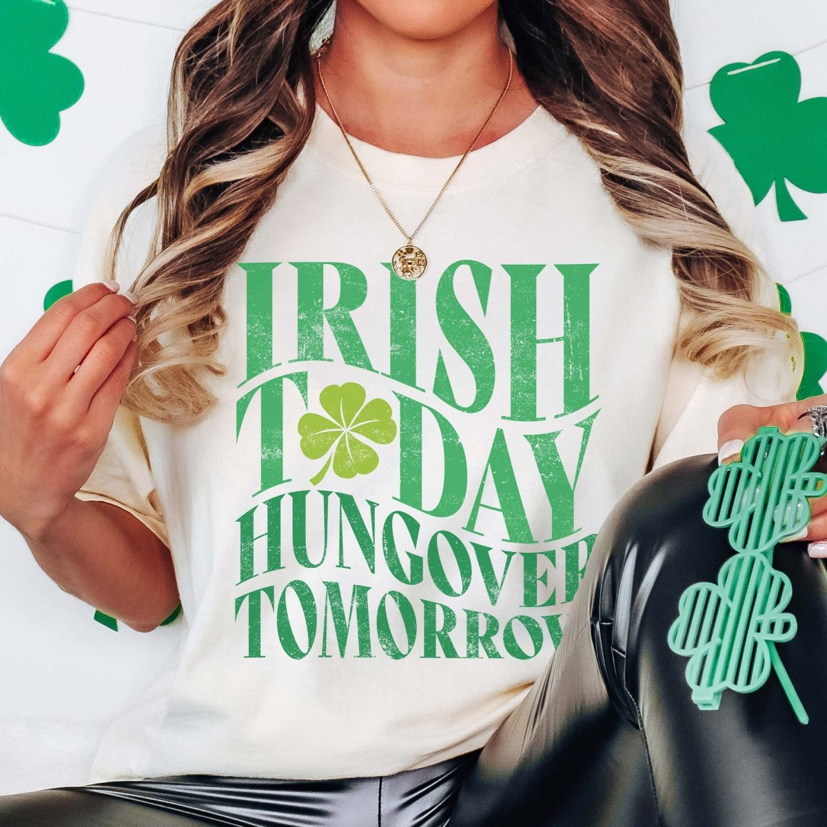Irish Today Hungover Tomorrow Wholesale Comfort Color Tee - Limeberry Designs
