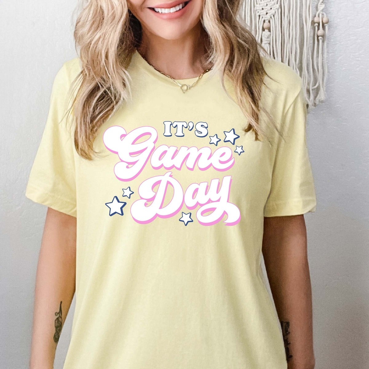 It&#39;s Gameday Groovy Stars Tee - Limeberry Designs