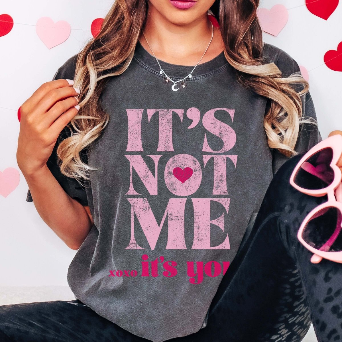 It&#39;s Not Me It&#39;s You XOXO Comfort Color Tee - Limeberry Designs