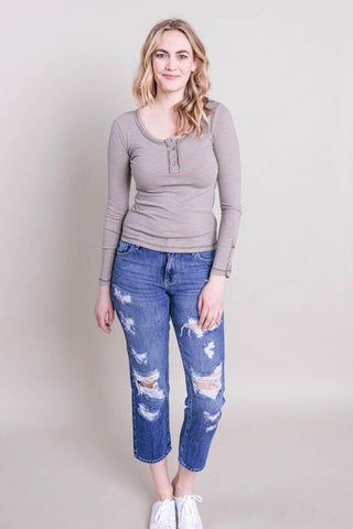 KanCan - Ellie Mid Rise Boyfriend Fit - Limeberry Designs