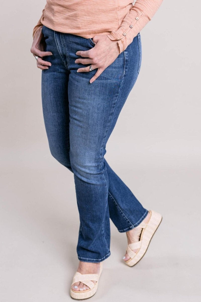 KanCan - Kendra High Rise Skinny Bootcut Jeans - Limeberry Designs