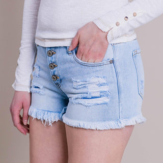 KanCan - Presley Mid Rise Boyfriend Shorts FINAL SALE - Limeberry Designs