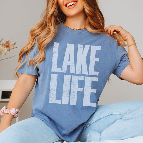Lake Life Comfort Color Tee - Limeberry Designs T-Shirt