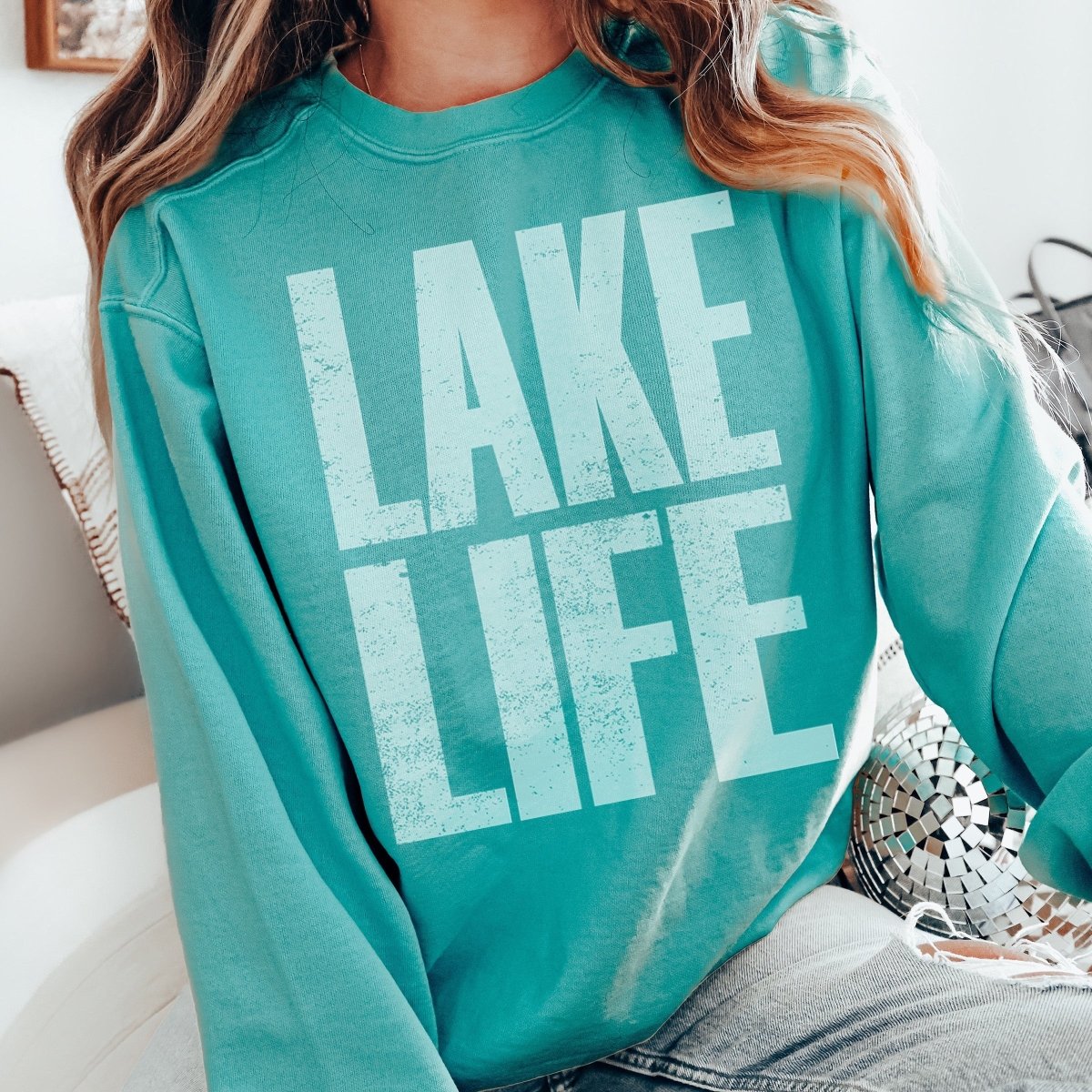 Lake Life Comfort Colors Wholesale Crew - Limeberry Designs