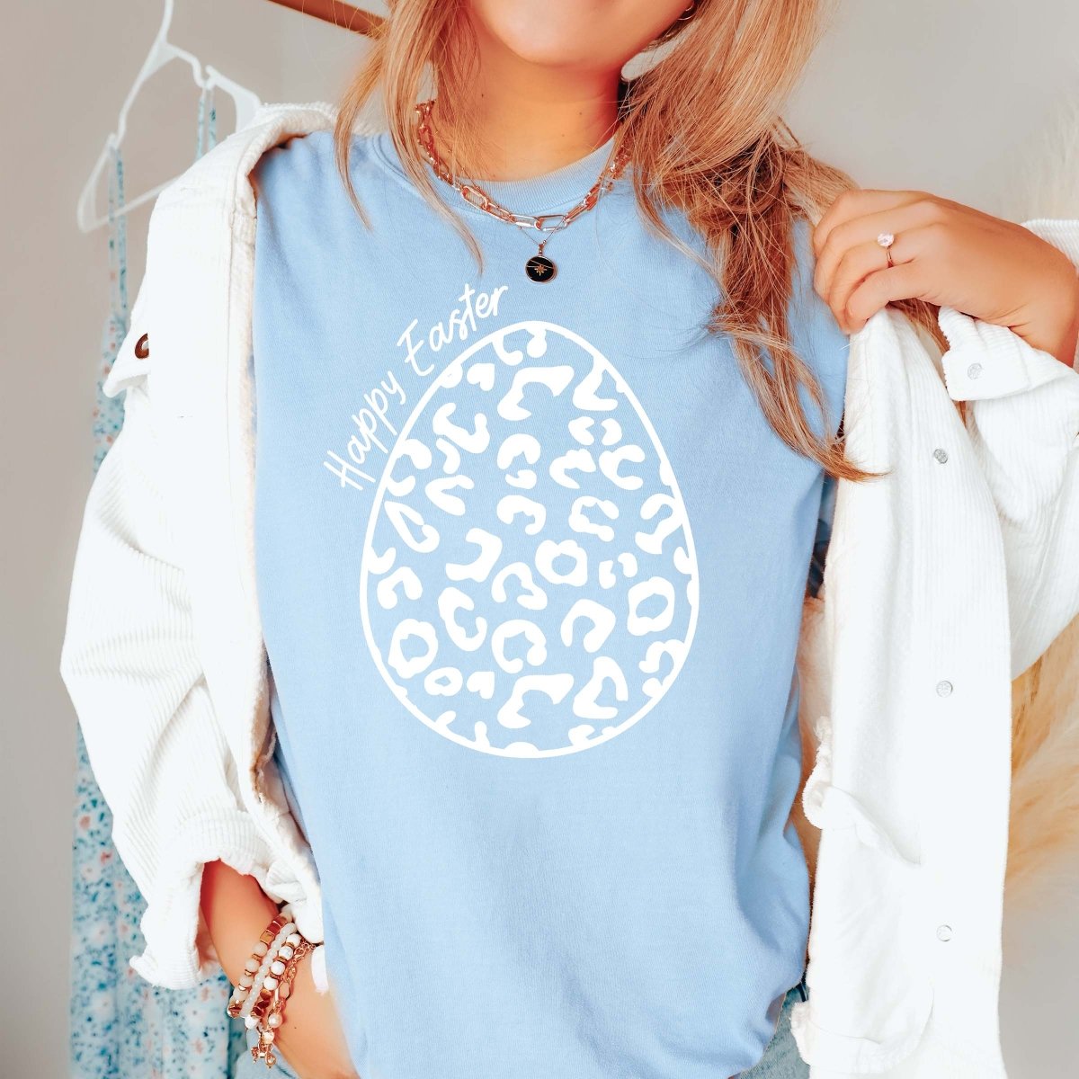 Leopard Easter Egg Wholesale Tee - Limeberry Designs