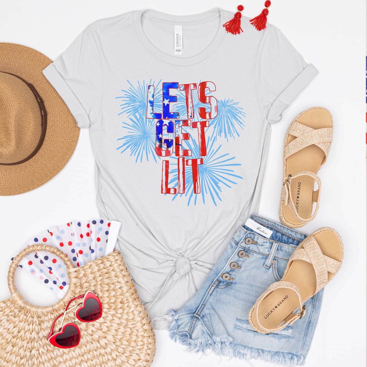 Lets get Lit Fireworks Wholesale Tee - Limeberry Designs