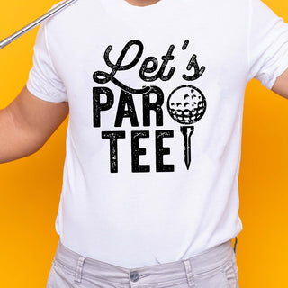 Lets Par - Tee Golf Graphic Tee - Limeberry Designs