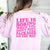 Life Is Boring Save With Chelsea Bella Crew Sweatshirt - Limeberry Designs