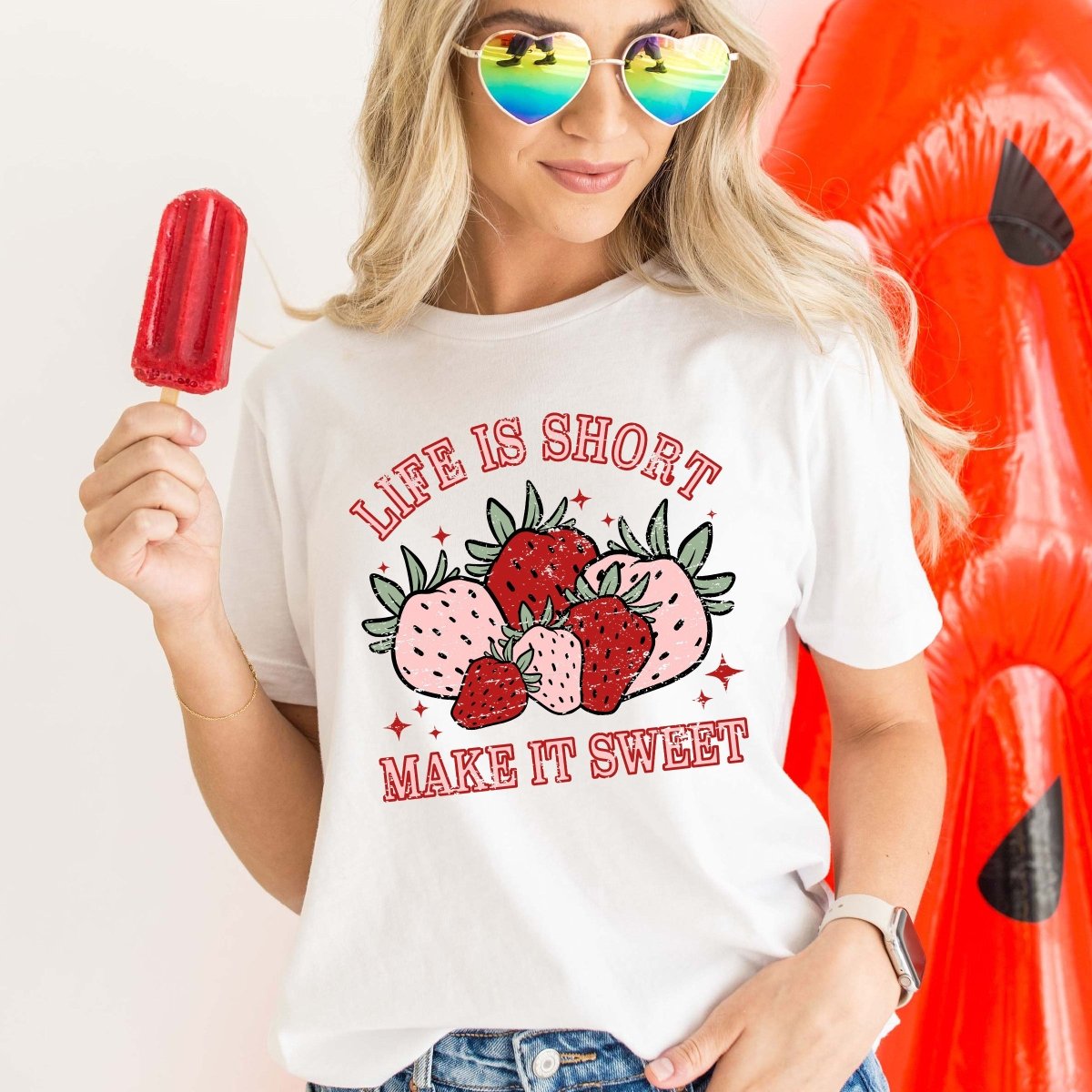 Life is Short Make it Sweet Tee - Limeberry Designs
