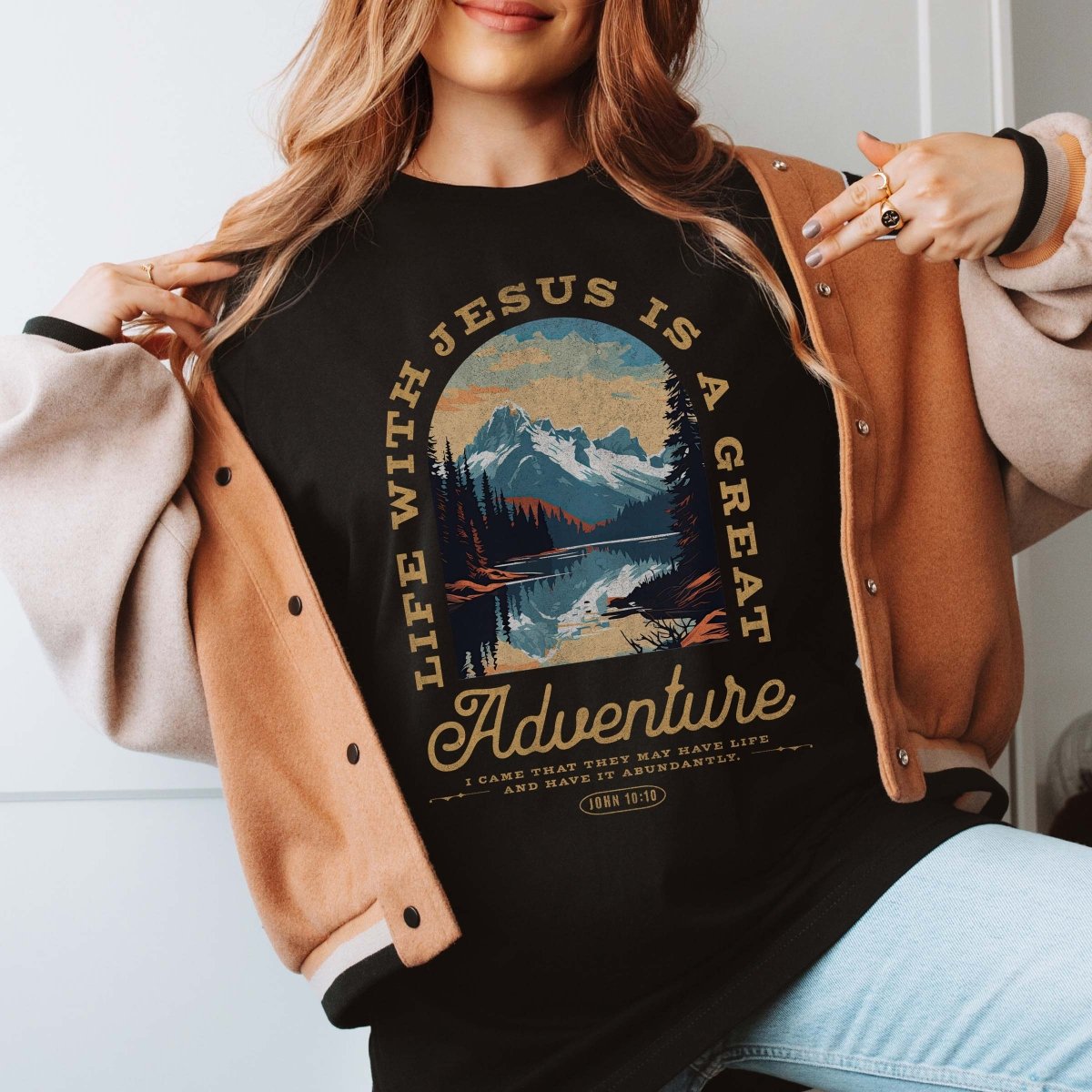 Life with Jesus is a Great Adventure Wholesale Tee - Limeberry Designs