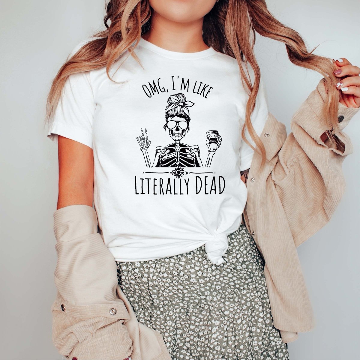 Literally Dead Coffee Tee - Limeberry Designs