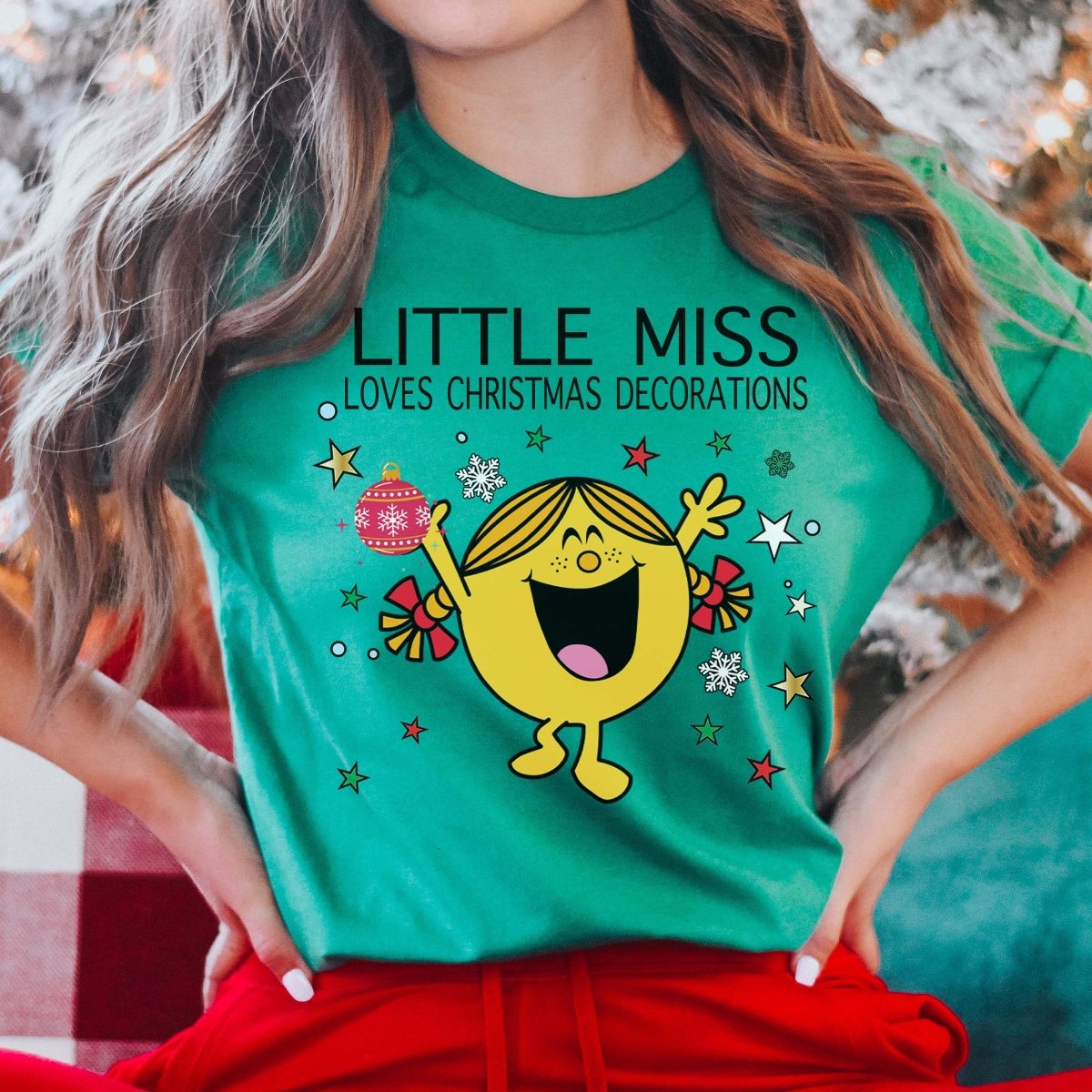 Little Miss Loves Christmas Decorations Wholesale Tee Design #21 - Limeberry Designs