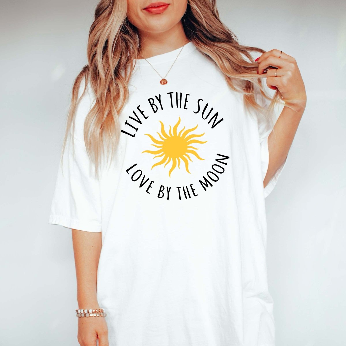 Live by the Sun Love by the moon Comfort Colors Tee - Limeberry Designs