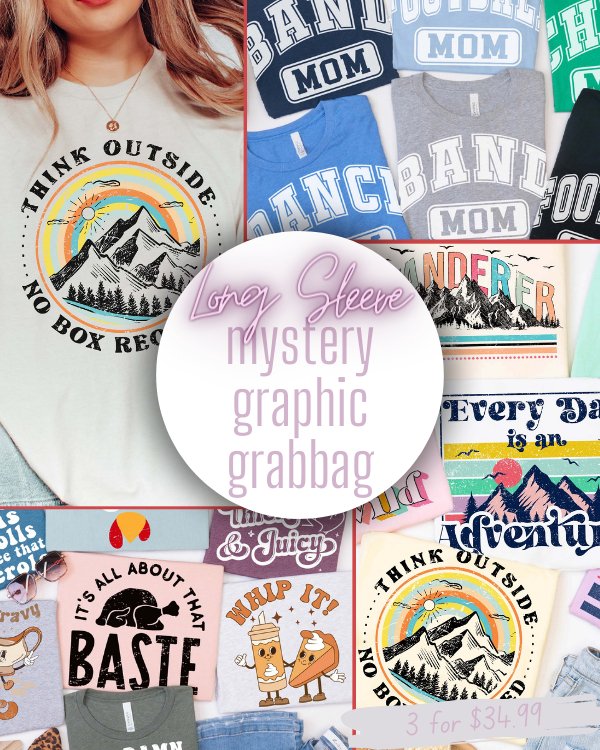 Long Sleeve Mystery Graphic Grab Bag - Limeberry Designs
